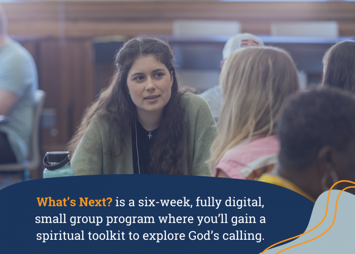 What's Next promotion, girl in classroom